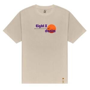 NEW EIGHT X men's fly away graphic t-shirt in beige
